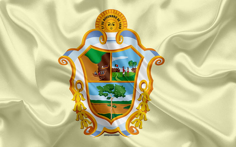Flag of Manaus silk texture, Brazilian city, yellow silk flag, Manaus flag, Amazonas, Brazil, art, South America, Manaus, HD wallpaper