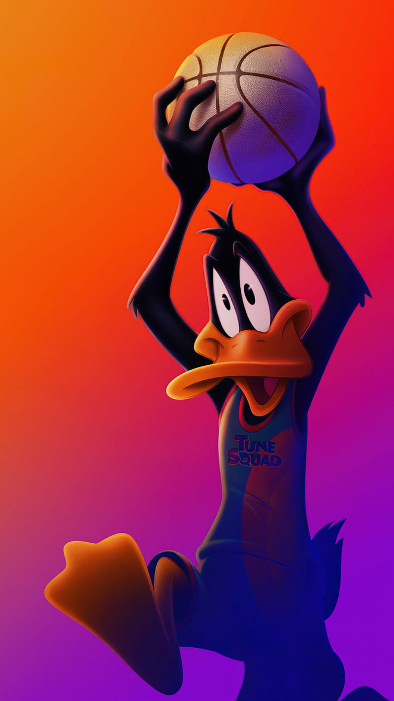 Daffy Duck, looney tunes, space jam a new legacy, HD phone wallpaper