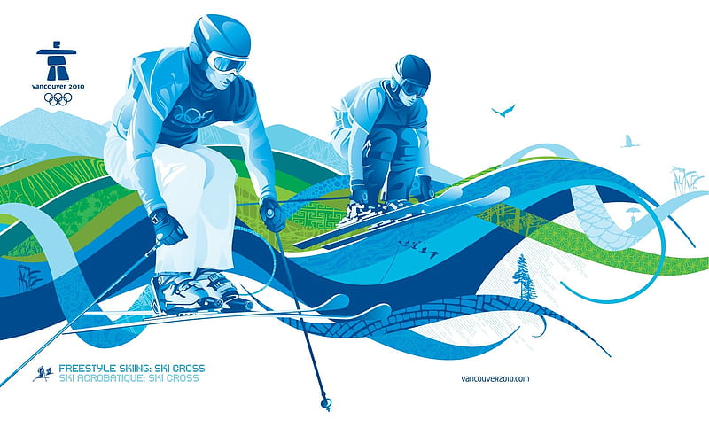 style skiing - ski cross-2010 Winter Olympics Sport Event, HD wallpaper