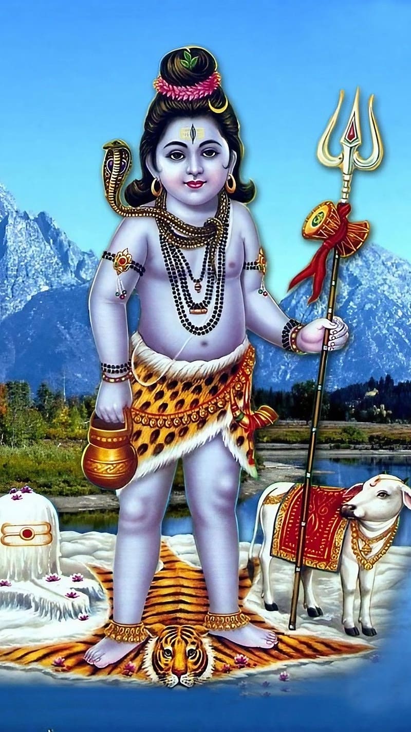 Bhole Baba Ki, Baby Lord Shiva, god, mahadev, HD phone wallpaper ...