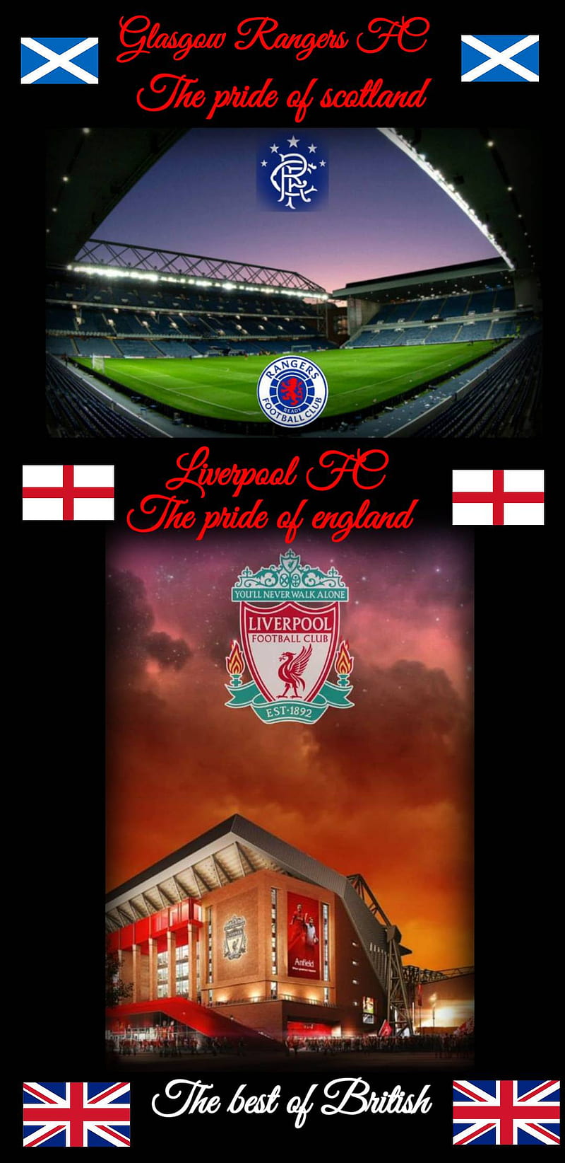 The best of british, football, liverpool fc, rangers fc, HD phone wallpaper  | Peakpx