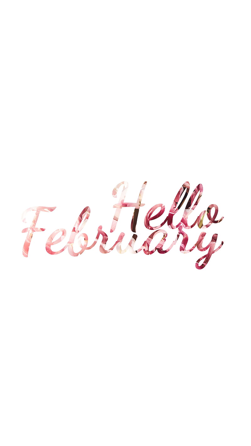 Hello February, 2018, calendar, february, love, pink, HD phone wallpaper