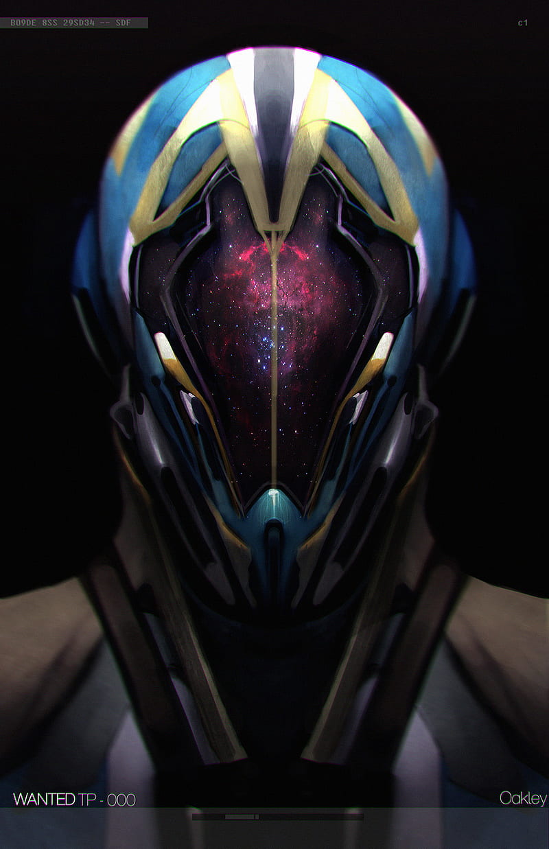 helmet, futuristic, science fiction, digital art, artwork, HD phone wallpaper
