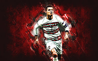 Cristiano ronaldo red jersey Wallpapers Download