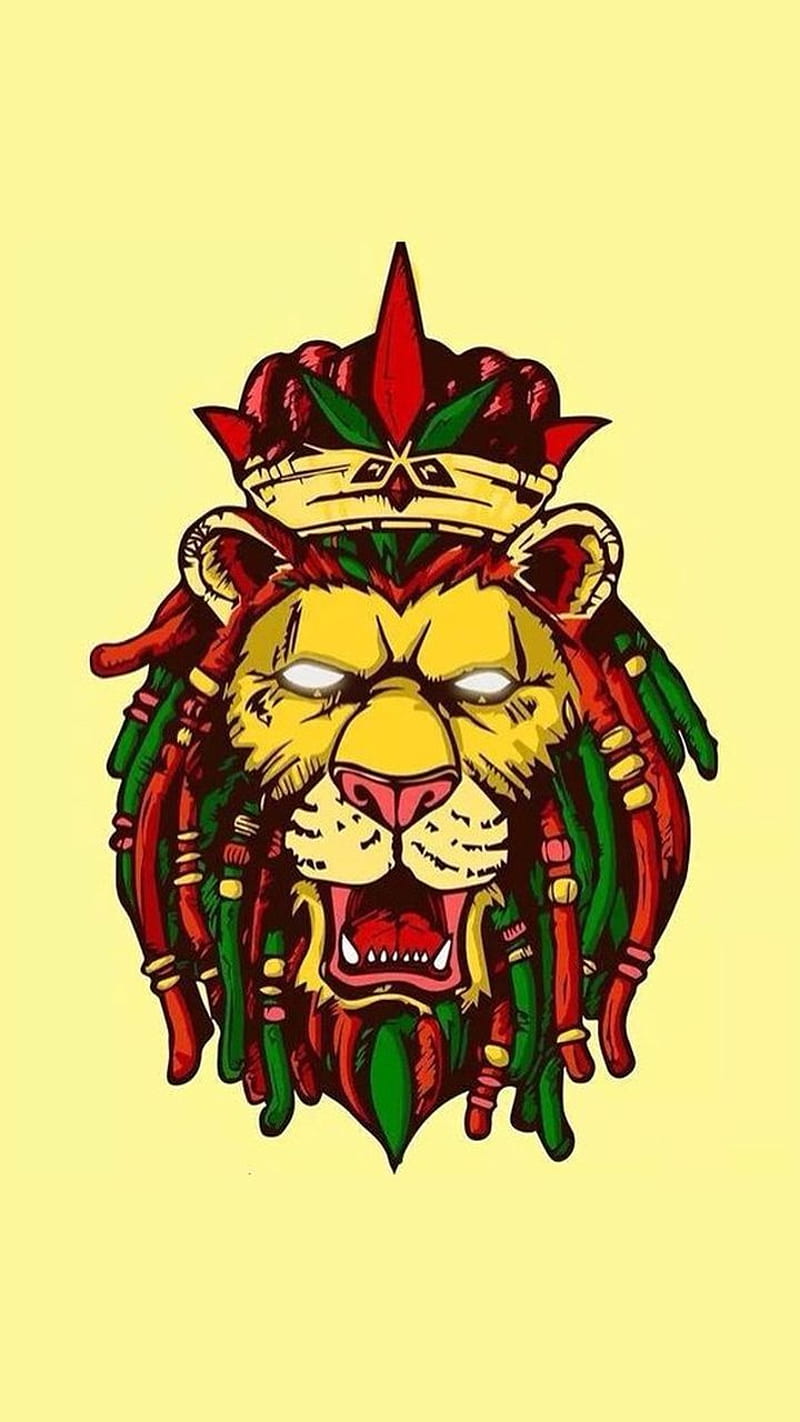 lion rasta, rastafari, cannabis, HD phone wallpaper
