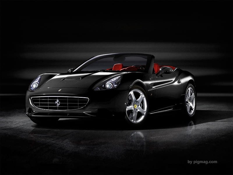 Black Ferrari California, 28, ferrari, black, 2011, 10, HD wallpaper