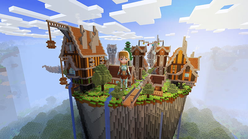 Magical Town, Wizard in Diamond Armor Only in Realmcraft Minecraft StyleGame, open world game, gaming, playgames, realmcraft, pixel games, mobile games, sandbox, minecraft, games action, game, minecrafters, pixel art, art, 3d building games, fun, pixel, adventure, building, 3d, minecraft, HD wallpaper