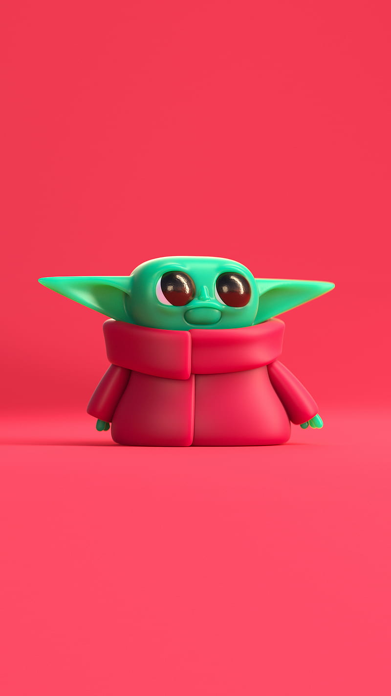 Baby Yoda Yippiehey Cute Disney Jedi Mandalorian Red Star Wars Starwars Hd Phone Wallpaper Peakpx