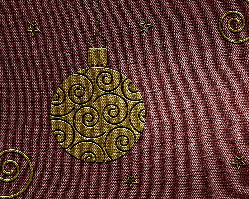 Happy Holidays!, red, craciun, christmas, golden, carpet, card, ball, texture, vintage, HD wallpaper
