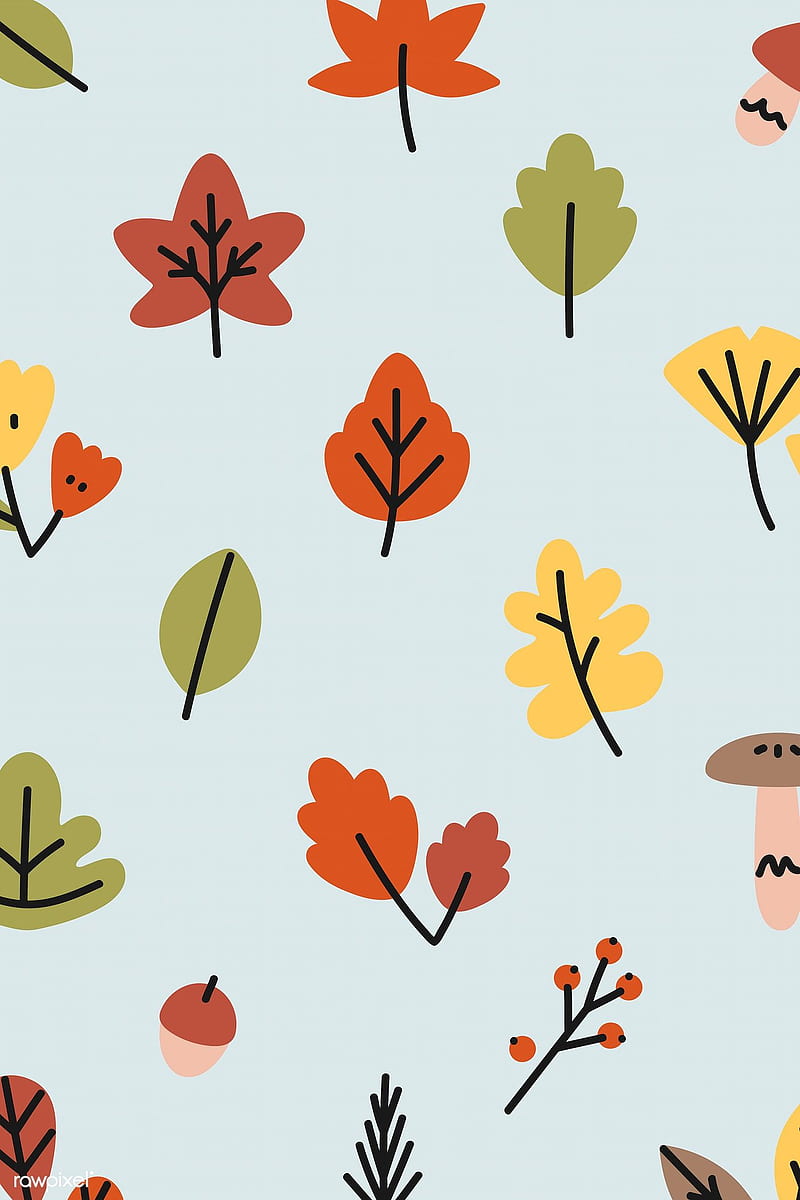 Fall autumn season leaves sketch outline Vector Image