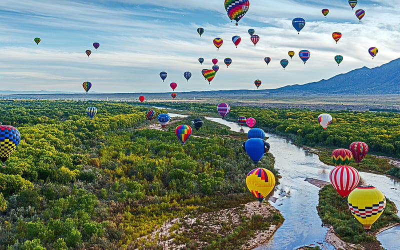 International Balloon Festival New Mexico Albuquerque Bing, HD wallpaper