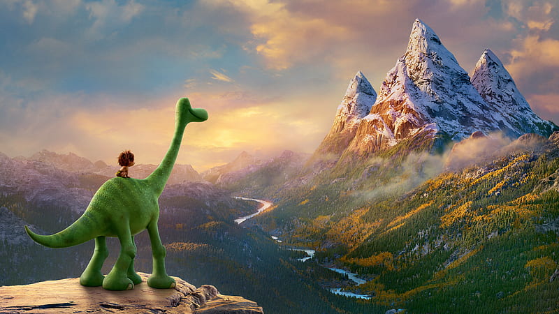 The Good Dinosaur 10k, the-good-dinosaur, pixar, disney, movies, animated-movies, HD wallpaper