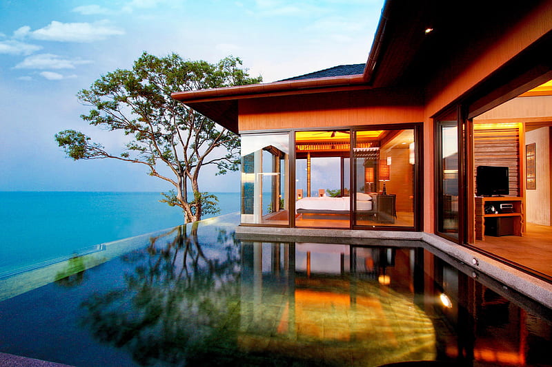 Spa Resort Is Sri Panwa In Phuket,Thailand, lux, relax, bonito, sky, thailand, panwa, spa, nature, blue, HD wallpaper