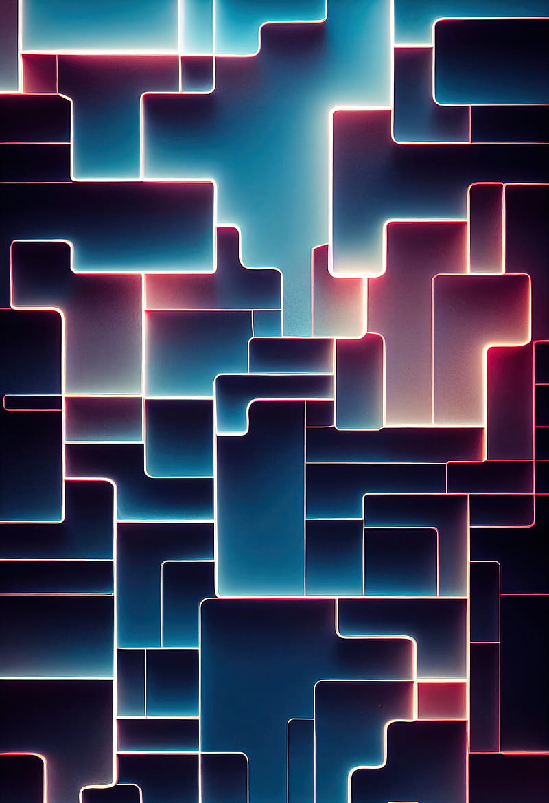 labyrinth, glow, abstraction, bright, light, HD phone wallpaper
