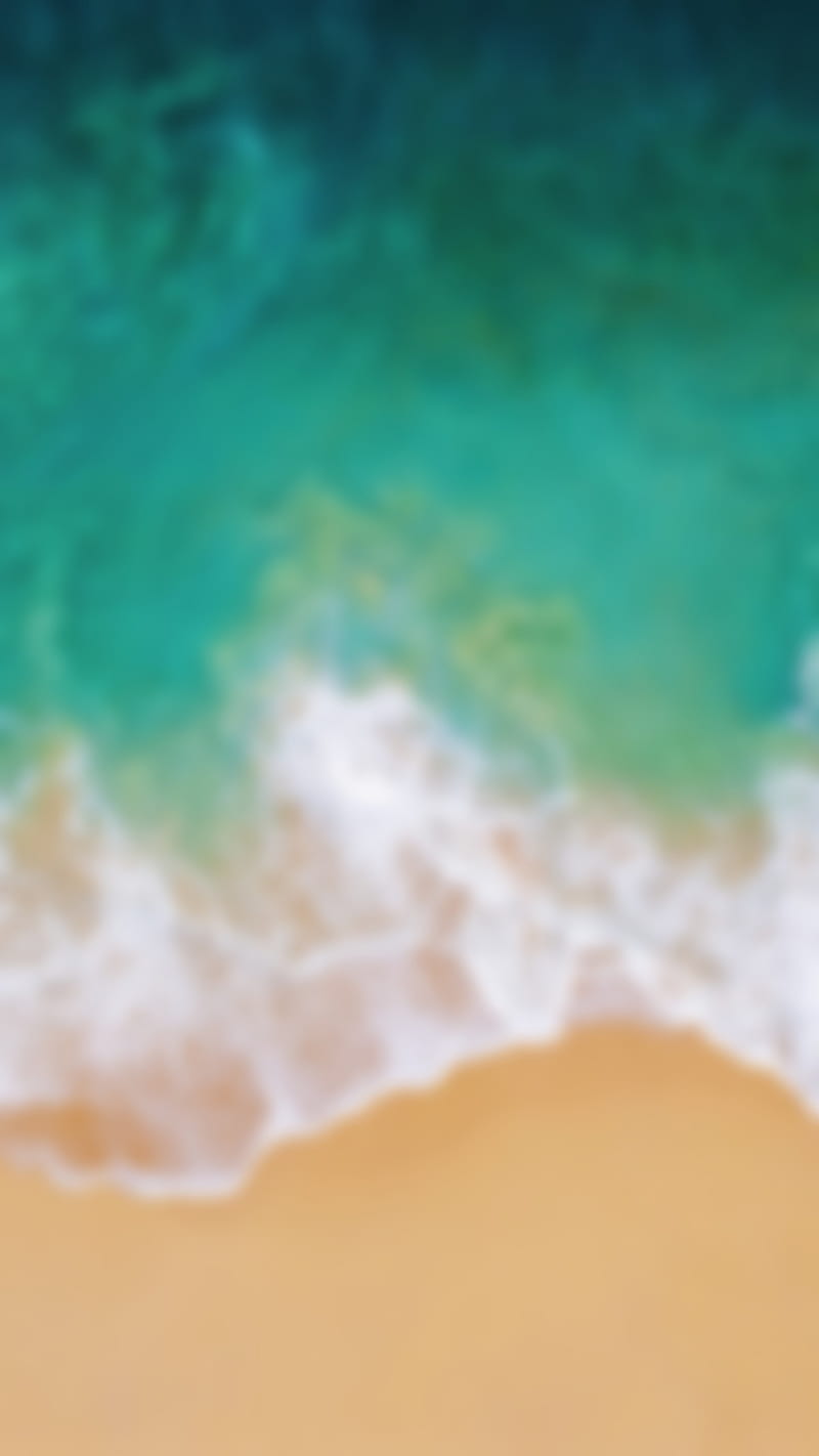 Ios 11 iPhone Blur, sea, HD phone wallpaper