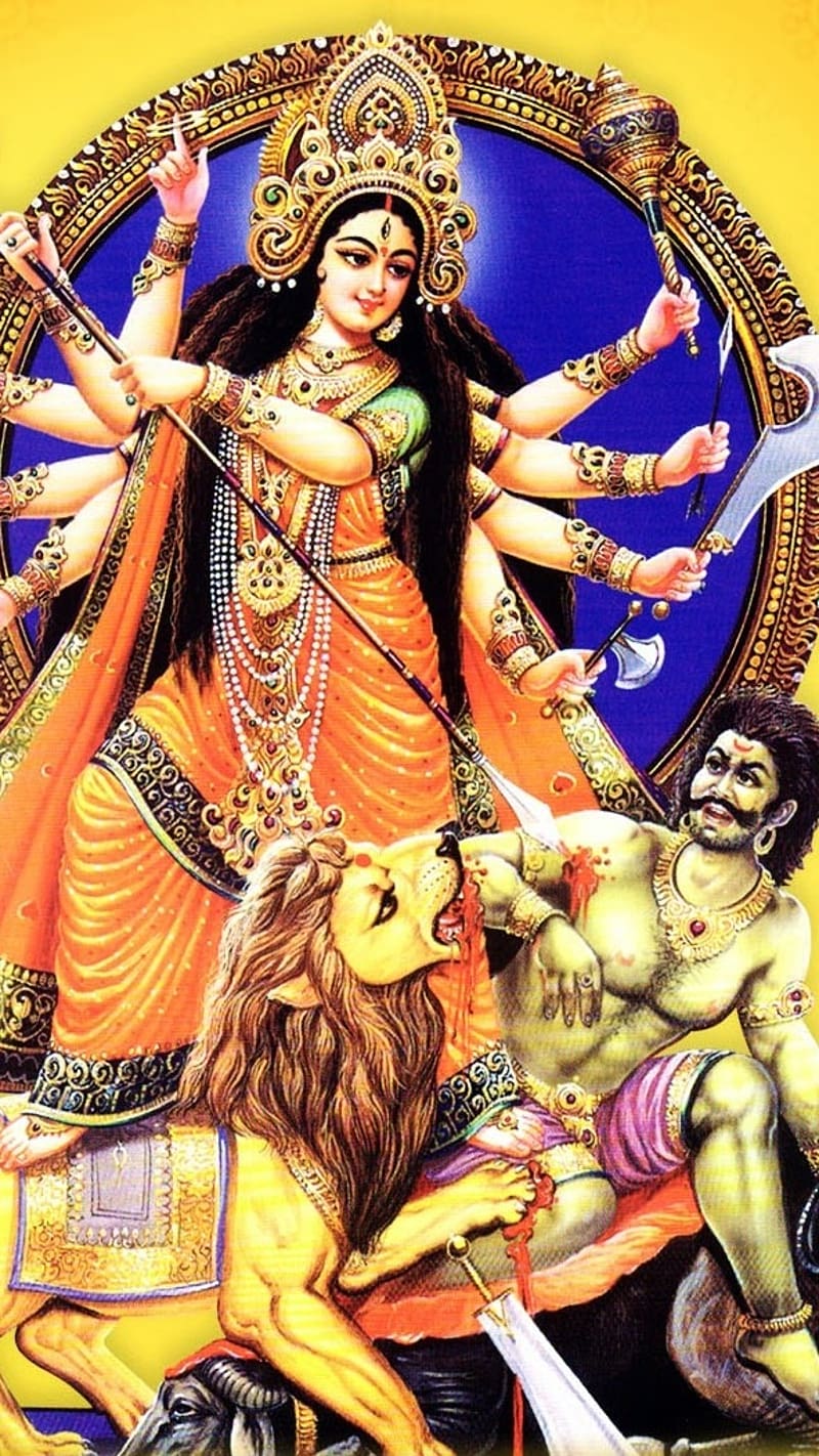 Maa Durga Ki .Mahishasura Mardini, maa durga ki, durga, lord, devi, god, HD  phone wallpaper | Peakpx