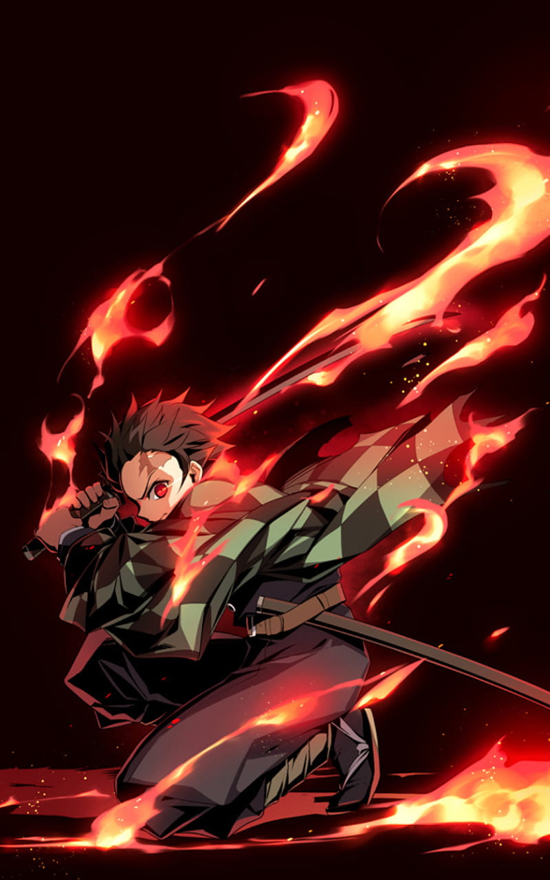 Demon Slayer Kyojuro Flame Hashira Wallpaper iPhone Phone 4K 2361f