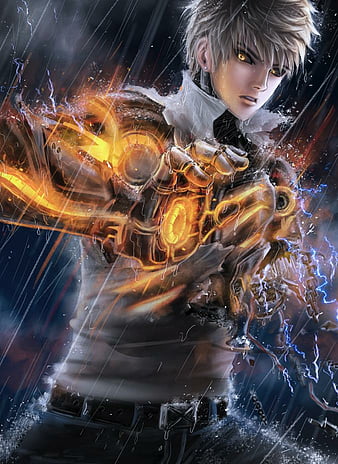 Saitama Genos One Punch Man Wallpaper by kuronekoisawesum