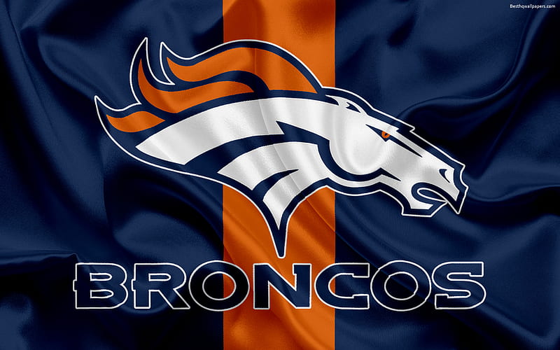 Denver Broncos, logo, emblem, National Football League, NFL, Denver, USA, American football, Northern Division, HD wallpaper