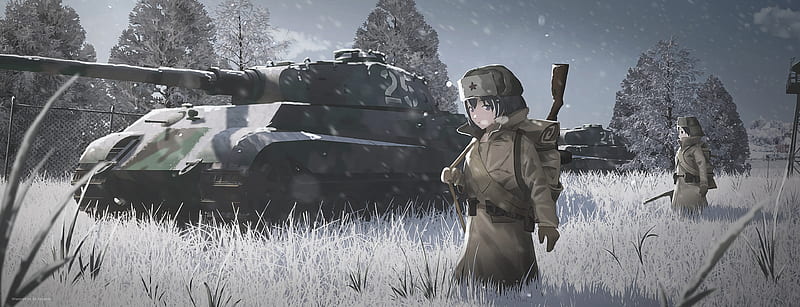 Anime, Girls und Panzer, World War II, HD wallpaper
