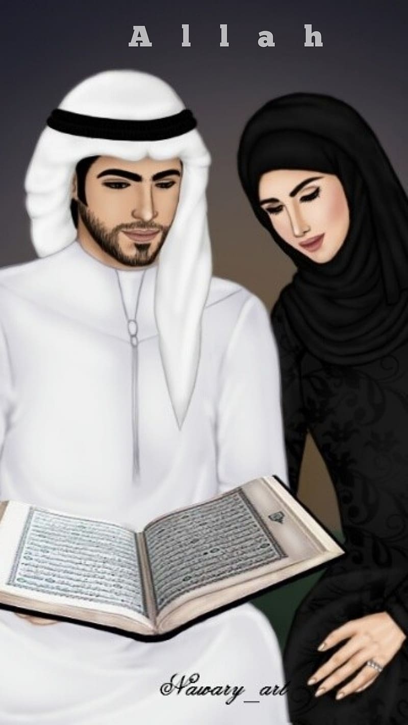 Best Muslim, anime couple, anime, couple, HD phone wallpaper | Peakpx