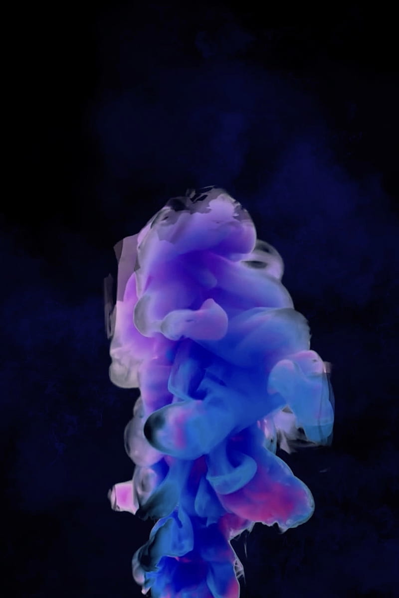 Blue Smoke, black, moving, smoking, surreal, surrealism, HD phone wallpaper