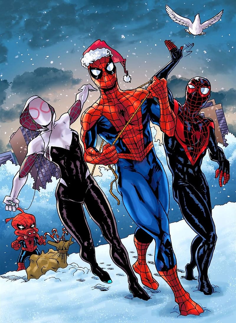Aggregating Relative Content of Human Interests Via Entertainment. Marvel spiderman, Marvel spider gwen, Spiderman, Christmas Spider Man, HD phone wallpaper