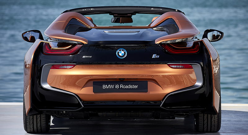 2019 BMW i8 Roadster (Color: E-Copper) - Rear , car, HD wallpaper