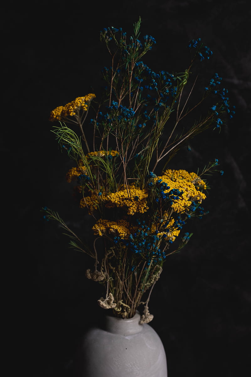 bouquet, flowers, composition, vase, HD phone wallpaper