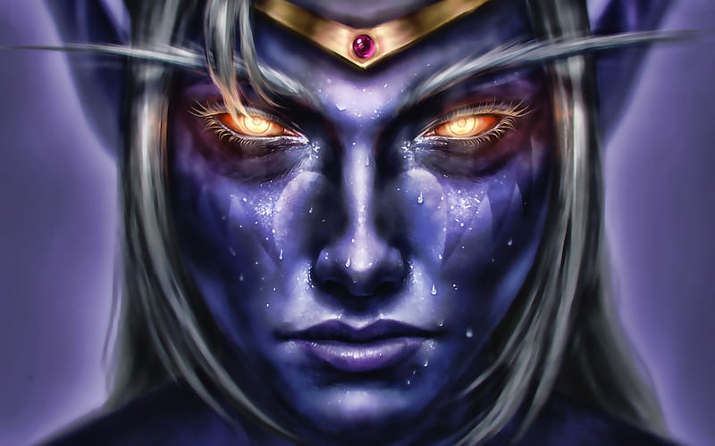 Azshara, 2019 games, World of Warcraft, warriors, Azshara WoW, artwork, monstr, WoW, HD wallpaper