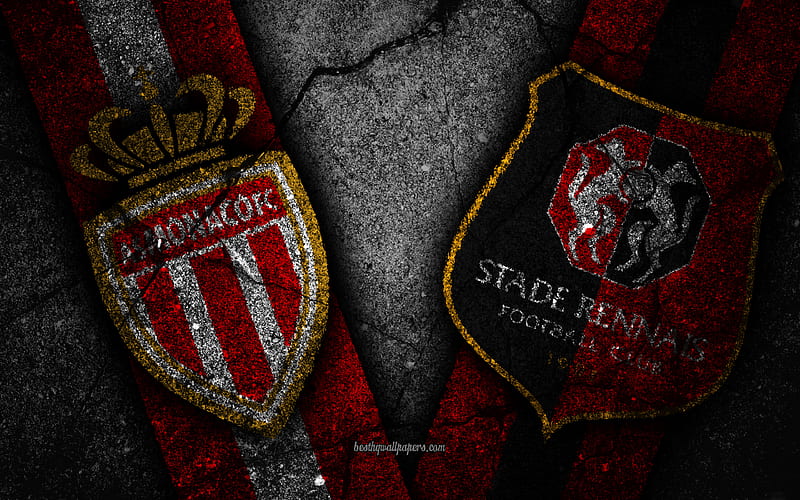 Monaco vs Rennes, Round 9, Ligue 1, France, football, Monaco FC, Rennes FC, soccer, french football club, HD wallpaper