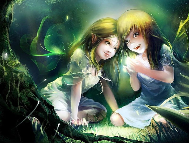 Elves Magical Girls Fantasy Hd Wallpaper Peakpx 