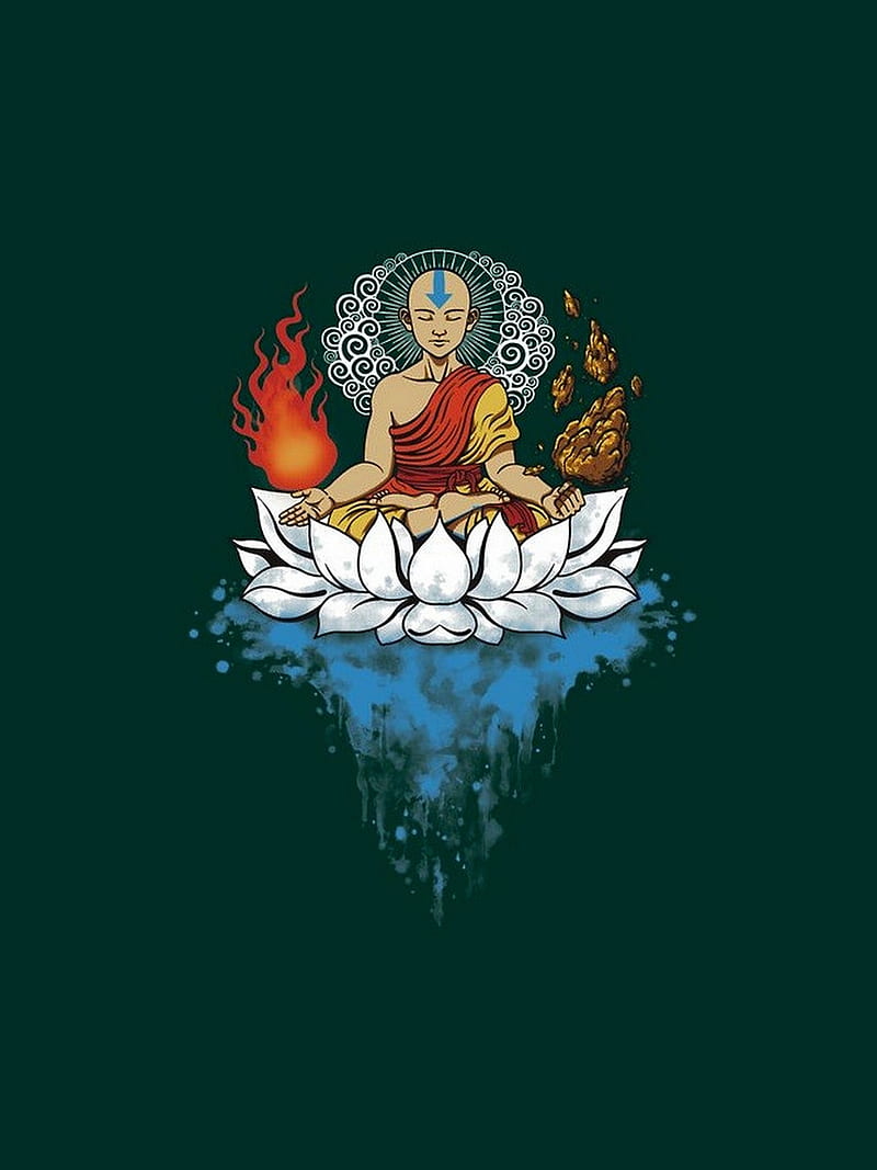 Meditation, buddha, four elements, spiritual, zen, HD phone wallpaper
