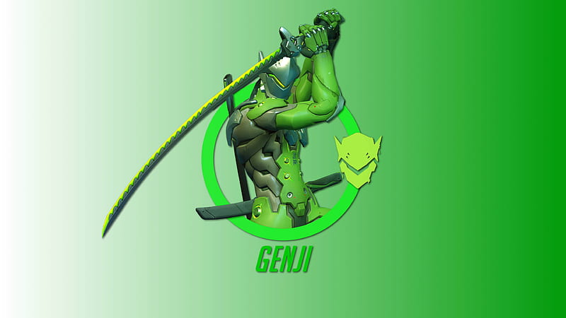 Genji Overwatch Hero , genji-overwatch, overwatch, games, artwork, HD wallpaper