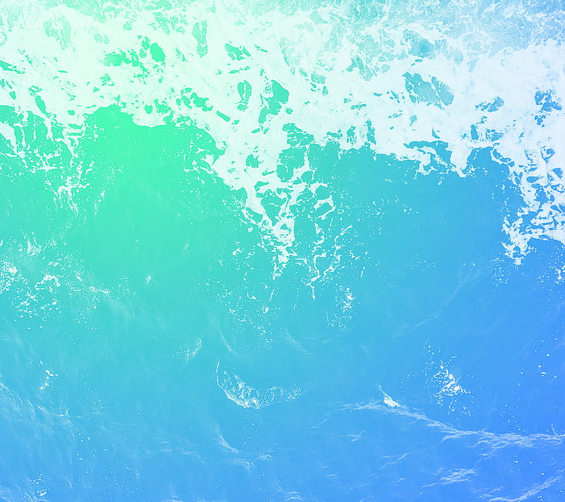 Mint Sea, blue, cool, fresh, green ocean surf, water, wave, HD wallpaper
