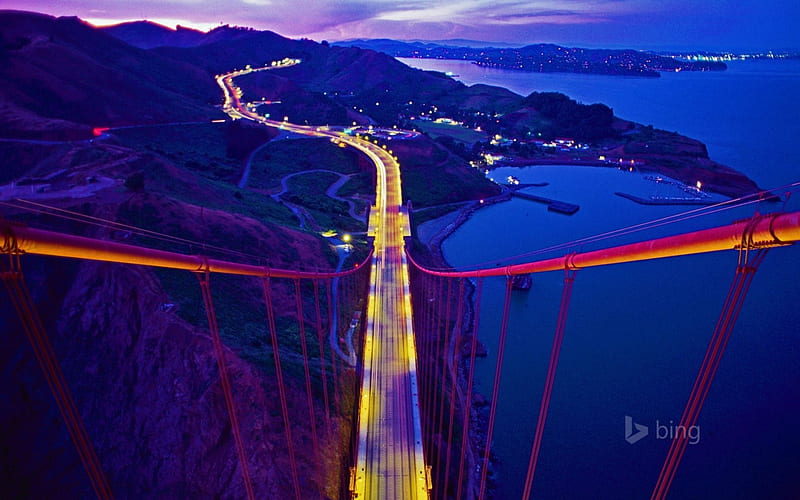 Golden Gate Bridge connecting to Marin County California, County, to, Bridge, California, Gate, Connecting, Golden, HD wallpaper