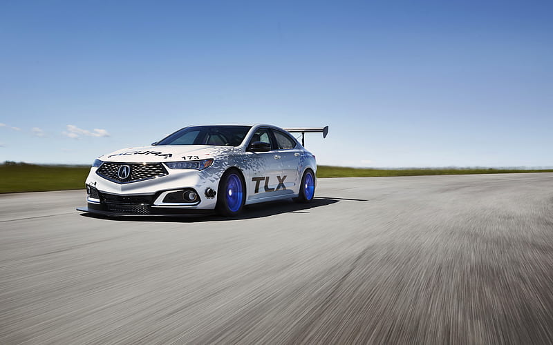 Acura TLX, A-Spec 2018 cars, racing cars, Acura TLX GT, sportcars, Acura, HD wallpaper