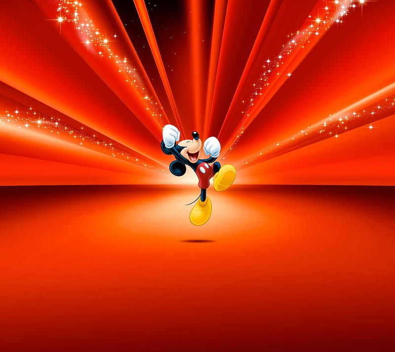 Mickey, cartoon, desney, donald, happy, hello, kids, toon, HD wallpaper