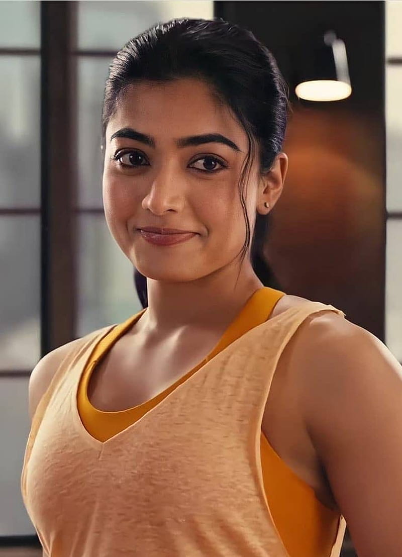 Rashmika mandanna, Telugu actress, fitness, HD phone wallpaper