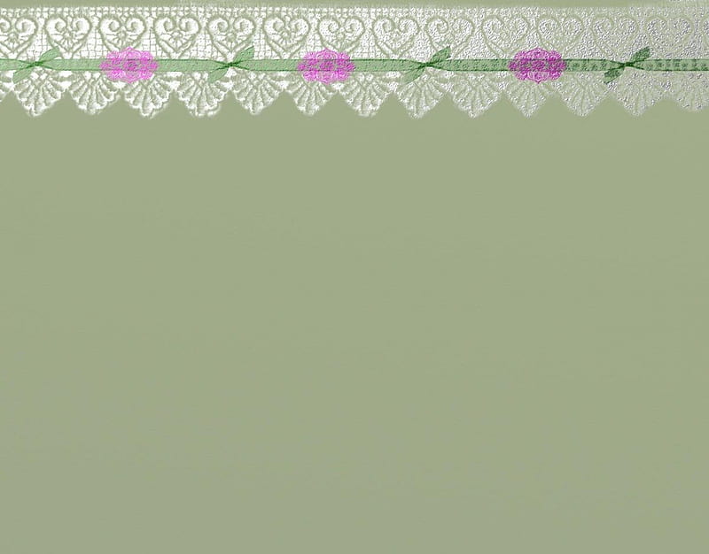 sage green pastel w/lace, pretty, background, lace, pastel, sage green, HD wallpaper