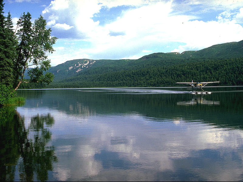 Alaska Float Plane On Se Alaskan Lake, cool, HD wallpaper