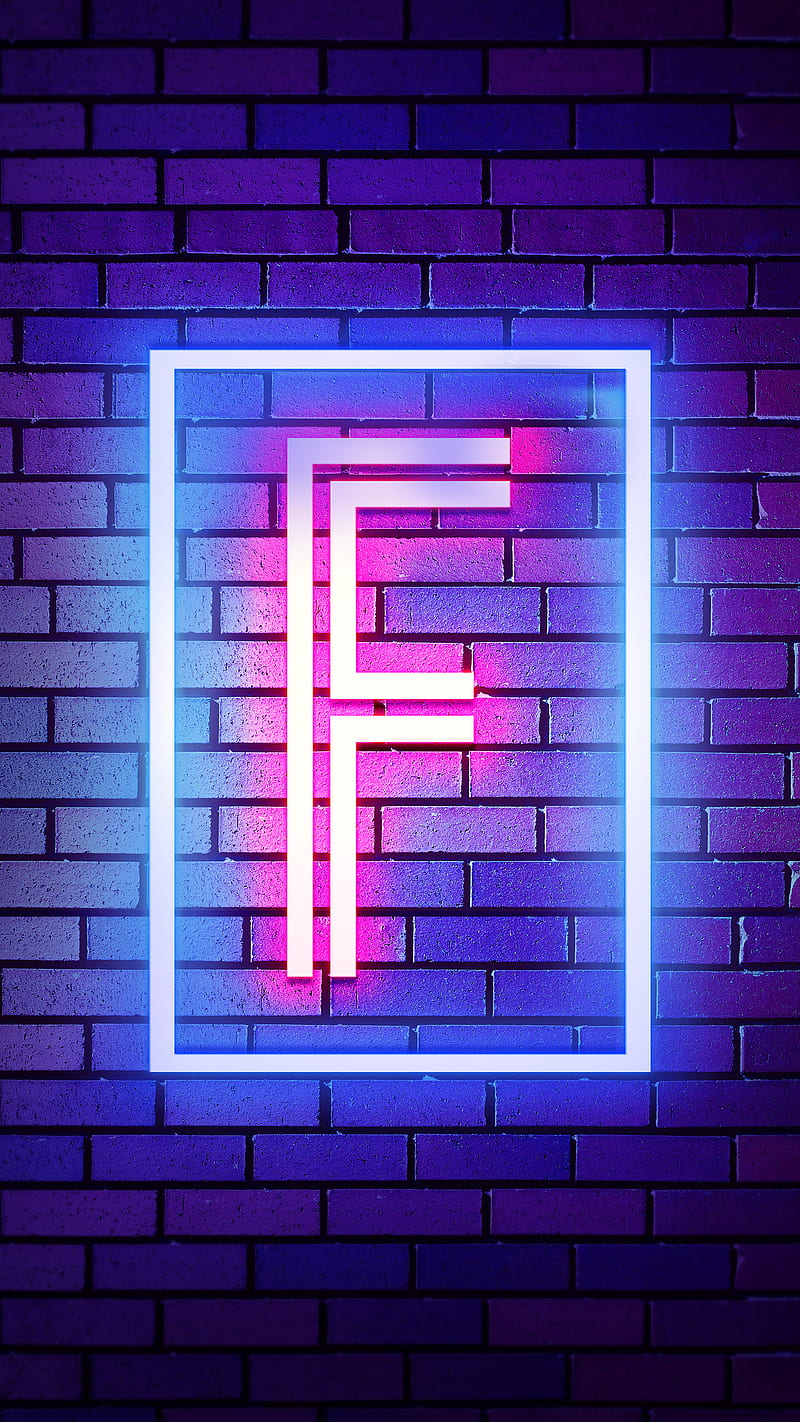 F Neon, F, F Alphabet, Neon Alphabet, Neon F, HD phone wallpaper