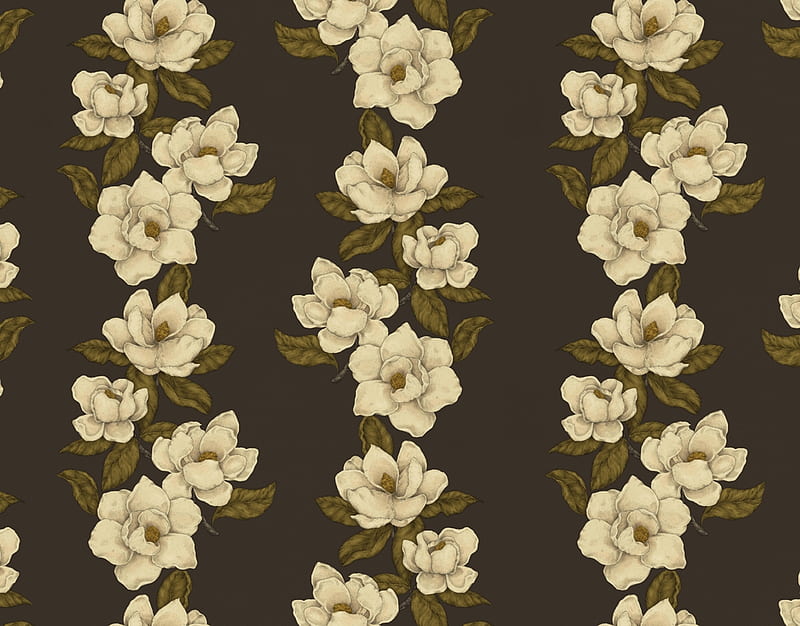 Texture, magnolia, brown, flower, spring, paper, white, jessica roux, pattern, HD wallpaper