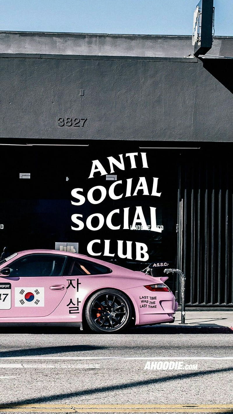 Anti social, anti social social club, carros, fast, corvette, autos, car, drift, HD phone wallpaper