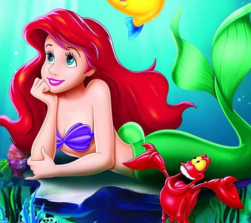 The Mermaid, cartoons, HD wallpaper | Peakpx