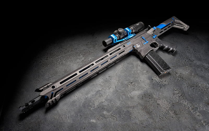 Cobalt Kinetics, BAMF, assault rifle, modern weapons, HD wallpaper