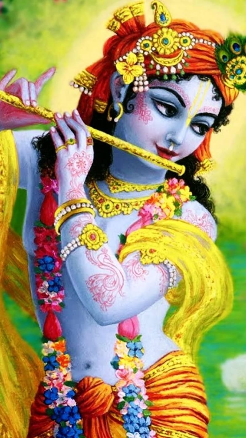 Lord Krishna, Greenery Background, kanha, hare krishna, god, HD ...