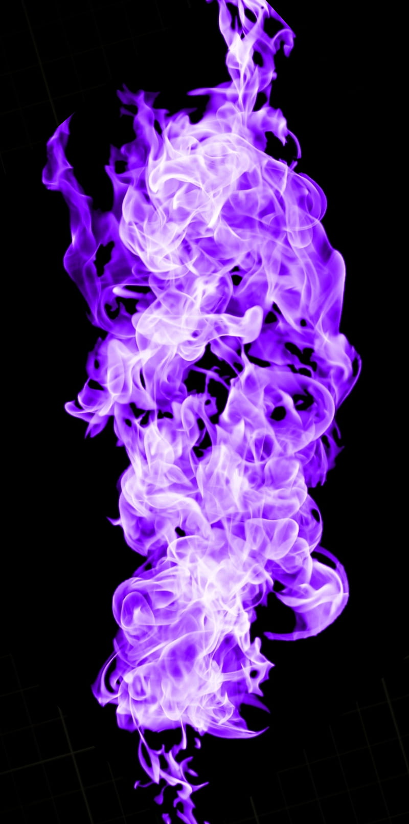 Flame, aesthetic, bonito, black, blue, dark, dark blue, dark purple, neon,  purple, HD phone wallpaper