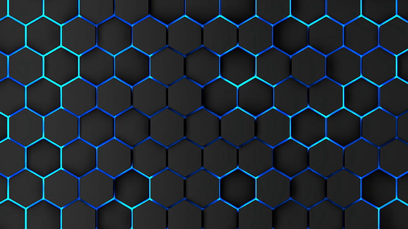 Abstract blue dark hexagon pattern background technology style Modern  futuristic honeycomb concept 5275772 Vector Art at Vecteezy