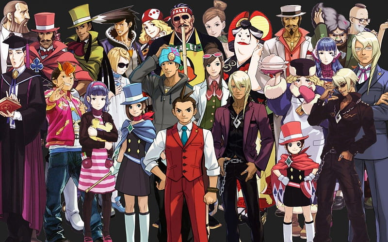 Apollo Justice Characters, phoenix wright, apollo justice, ace attorney, HD wallpaper